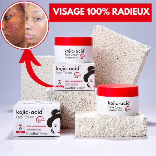 Crème Visage Kojic: Soin Complet Anti-Taches, Acné et Signes de l’Âge